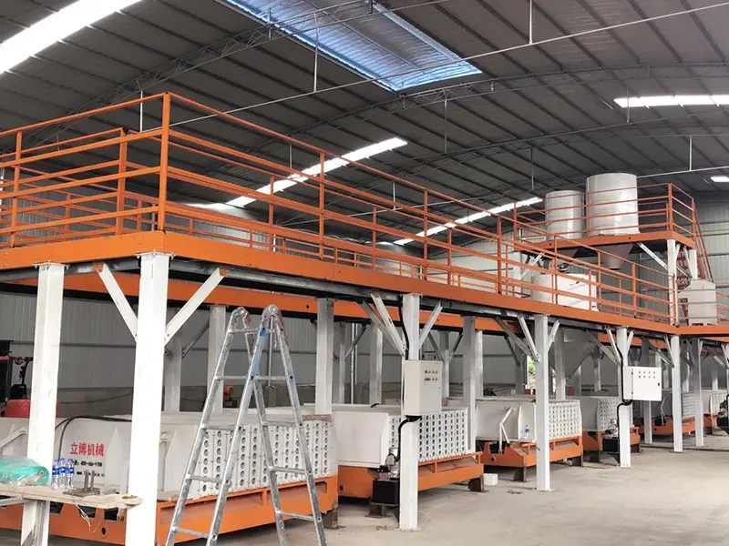 Ligne de production de panneaux muraux de gypse